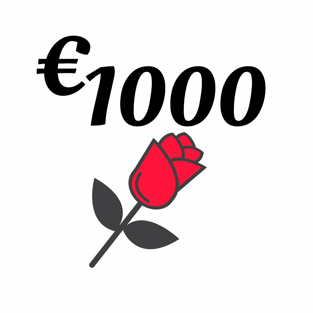 Donate €1000 Now